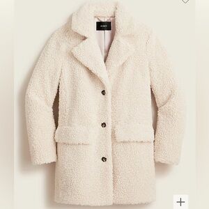 NWOT J Crew Teddy Sherpa Jacket- L